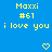 Yellow pixelated text and heart symbols on a solid blue background with no visible animation changes.