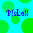 Blue text reading "Blake!!" appears four times on a bright cyan background with green circular shapes, some of which are partially cut off.