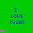 Green background with blue text "I LOVE TYLER" and pink heart symbols in various quantities across three
