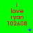 Green background with red text reading "i love ryan 102608" repeated in a , blue plus and star symbols scattered around