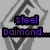 A diamond-shaped icon with a stylized 'S' symbol, featuring purple text overlays reading "steel Daimond..." and "We Jam!!!" on separate frames.