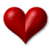 A static contact sheet showing two frames of a red heart icon on the left and green text logo on the right against white background.