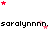 Pixelated text repeats across the image with scattered pink and red stars, some stars animate in position across frames.