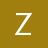 A white pixelated letter Z centered on a solid brown background with no additional elements or text.