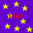 Purple background with scattered yellow stars and red text reading "NIKKI" in multiple locations.
