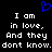 Blue pixelated heart symbol above white text on black background, repeated twice with identical layout.