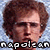 Two identical pixelated headshots of a person with curly brown hair against a light blue background, with text below reading "napoleandynamite" in lowercase letters.