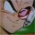 Pixelated close-up of a character's face with large ears, closed eyes, and a green background element.
