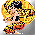 Animated sequence of a character with large yellow-orange hair in dynamic poses against gray and white backgrounds, displaying text 'D'Anime ISLE' on lower