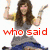 six showing a woman with long brown hair in various poses and text overlays, including "who said," "i can't wear my converse," and "thats just me!!"