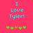 Cyan text "I Love Tyler!" on bright pink background with green and brown pixelated symbols below.
