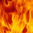 Pixelated fire animation on left, yellow background with dark blue text 'OMG A FIRE' on right.