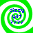 Green and white spiral background with blue text 'dizzy yet ????'.