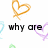Pixelated heart outlines in orange, purple, and blue surround black text reading 'why are you so hot??' on a white background.