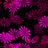 A 48x48 pixel animated icon featuring a dense pattern of pink and magenta floral shapes against a black background, with subtle variations across six sampled frames.