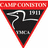 Red background with a black triangular logo containing a white bird silhouette and '1911' text, surrounded by multiple names in black pixelated font.