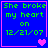 Blue background with green text reading 'She broke my heart on 12/21/07' and pink border, featuring animated heart symbols changing across four