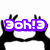 Black silhouette hands hold a purple rectangular banner with white text 'Эоh!Э' against a white background, transitioning to an open hand gesture.
