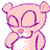 A 50x50 pixel animated buddy icon featuring a pink cartoon bear on the left and green text 'Original Icons .com' on a dark green background to the right, displayed as a contact sheet with two frames.