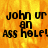 Pixelated text on a fiery orange-yellow background with visible animation changes across frames.