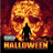 A pixelated image shows a large fiery skull with a silhouetted figure standing in front of it, with the word 'HUNTER' below in fiery text.
