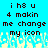 Pixelated text on cyan background with light blue and white pixelated wave pattern at bottom.
