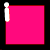 A static image of four square with pink backgrounds and white text, arranged in a on black and gray background