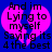 Blue background with pink heart shape and black text reading "And im Lying to myself Saying its 4 the best" in pixelated font.