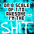 A static digital image with repeated text elements on a blue background, featuring alternating light and dark pixel patterns.