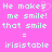 Pixelated text on a bright pink background with light blue lettering and a small heart symbol.