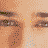 A contact sheet of five animated frames showing close-up facial features above a yellow banner with text, arranged in 3x2 grid layout on gray background.