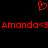 Red pixelated text and heart symbol on black background, with repeated name and emoticon sequence.