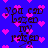 Blue background with pink pixelated hearts and repeated text 'you can bazed my rais ed' in dark brown blocky font.