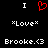 Static pixel art displays two identical side-by-side text blocks with red heart symbol above each, all on black background.