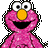 Pixelated pink character with large white eyes and yellow nose on gray background, surrounded by repeated "No" text in black font on bright pink backdrop.