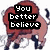 Pixelated bison with red-brown body and black legs, white horns, and white smoke-like effects, displaying sequential text overlays.