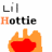 Pixelated text 'Lil Hottie' above a red and orange flame icon with varying animation frames showing different flame shapes.
