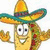 Animated character with sombrero, smiling face, and outstretched arms appears in six with changing text overlays