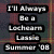 Static pixel art image with text reading "I'll Always Be Lachlan Lake Summer '08" in white block letters on a dark background.
