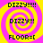 Four identical display a yellow and pink spiral background with black text reading DIZZY!!!!!, DIZZY!!!, FLOOR=[ in sequence