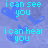 Pixelated cyan text on a blue background with animated color shifts in the word 'you'