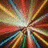 A 2x2 contact sheet of a four-frame animated icon showing a colorful radial burst effect and red pixelated text on white backgrounds.