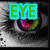 A four- displays a stylized eye with colorful iris details, each containing distinct text overlays in bright colors
