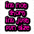 Pixelated text and symbols in pink, black, gray, and orange on white background; left side reads "im not short im just fun size" with black outlines, right side says "best friends forever" with a small heart.