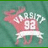 Pixelated pink reindeer with white banner and '92' text on teal background; same reindeer on red background.