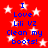 Red background with white stars and blue text reading "I Love Lili VZ Clean my boots!" repeated twice in a
