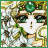 A 48x48 pixel buddy icon featuring a stylized anime character with green eyes and hair, wearing a green gem headpiece, alongside text reading "Anime IM" on a black background.
