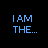 Pixelated image with blue text on black background reading 'I AM THE... GOO GOO GA'JOOB!' and a blurred figure holding an object under 'EGGMAN' text.