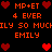 Pixelated orange text and red heart icons arranged in a on black background, with repeated phrases and symbols