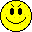 Four yellow pixelated smiley faces arranged in a , each with distinct facial expressions and accessories on gray background